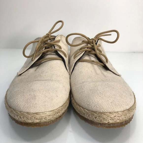 Patara Ivory Nomad Canvas Derby Casual Lace Up Shoe Men Size 8 - Picture 3 of 12